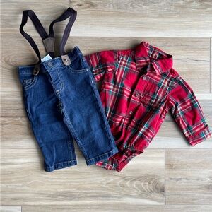 Carter’s Overall Set with Suspenders